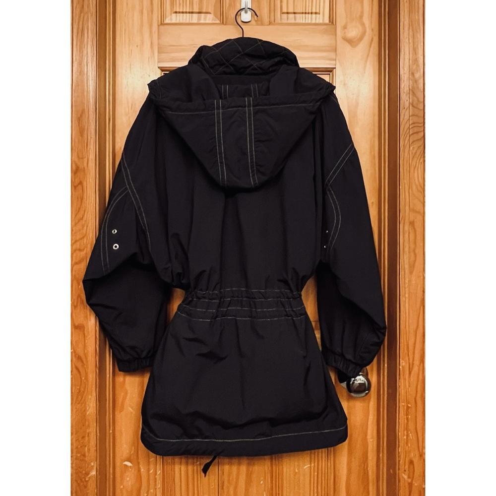 Bogner Vintage Ski Snow Jacket Black Embroidered Size 8/Medium Winter Puffer - Picture 5 of 12